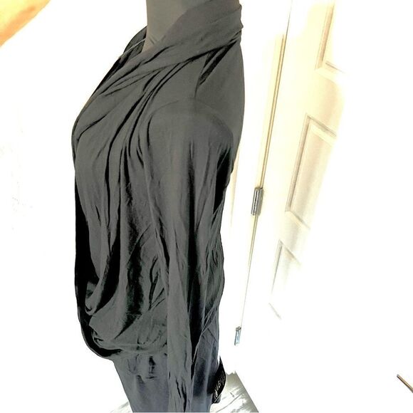 NWT vintage Vivienne Westwood Anglomania black asymmetrical hooded dress sz 46 - Picture 6 of 16